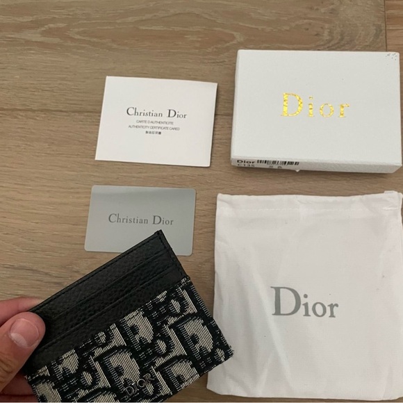 Dior Black Key and Card Holder Accessories - Picture 1 of 4